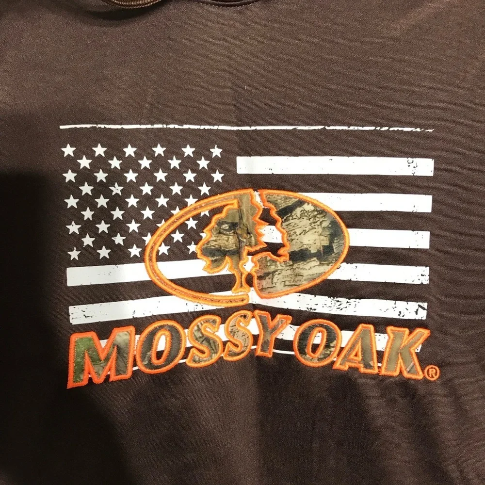 Mossy Oak Hoodie Sweater Size XL Brown Men’s Long Sleeve New Without Tags - Picture 5 of 8